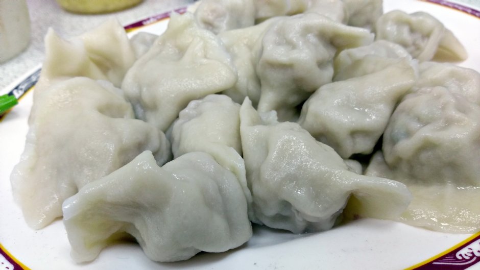 大粒飽滿的水餃 攝影：Eva隨手拍