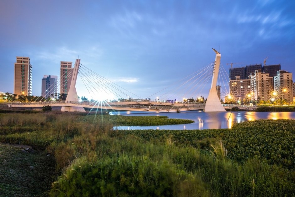青塘园夜景 摄影：桃園市政府觀光旅遊局