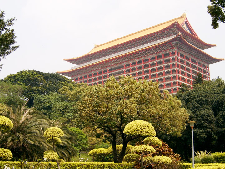 远眺圆山饭店 摄影：曾婉玲