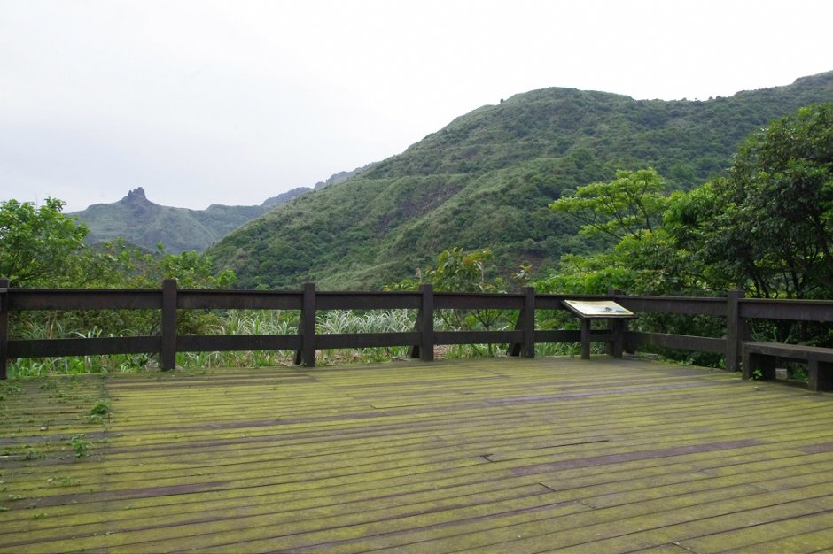 瑞雙公路有觀景平台可眺望無耳茶壼山 攝影：Eva隨手拍