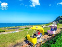 骑铁道自行车赏海景<br/> 摄影：深澳鐵道自行車 提供