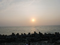 弥陀滨海夕阳<br/> 摄影：三井