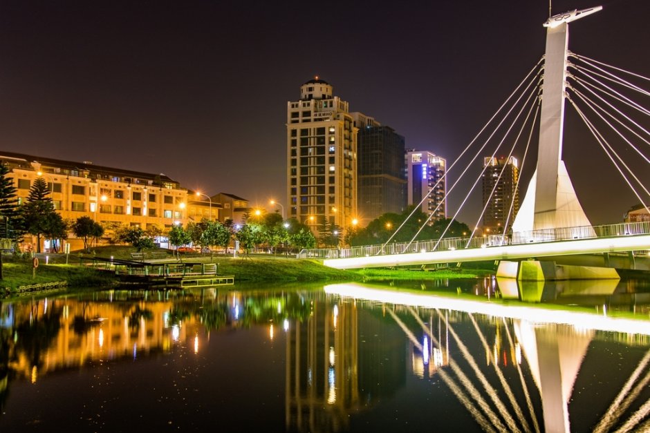青塘园夜景 摄影：桃園市政府觀光旅遊局